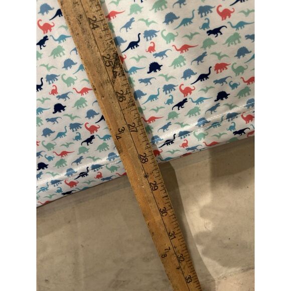 Rhoback Mens Medium Dinosaur Print Pattern Multicolor Golf Polo Shirt - Picture 5 of 7